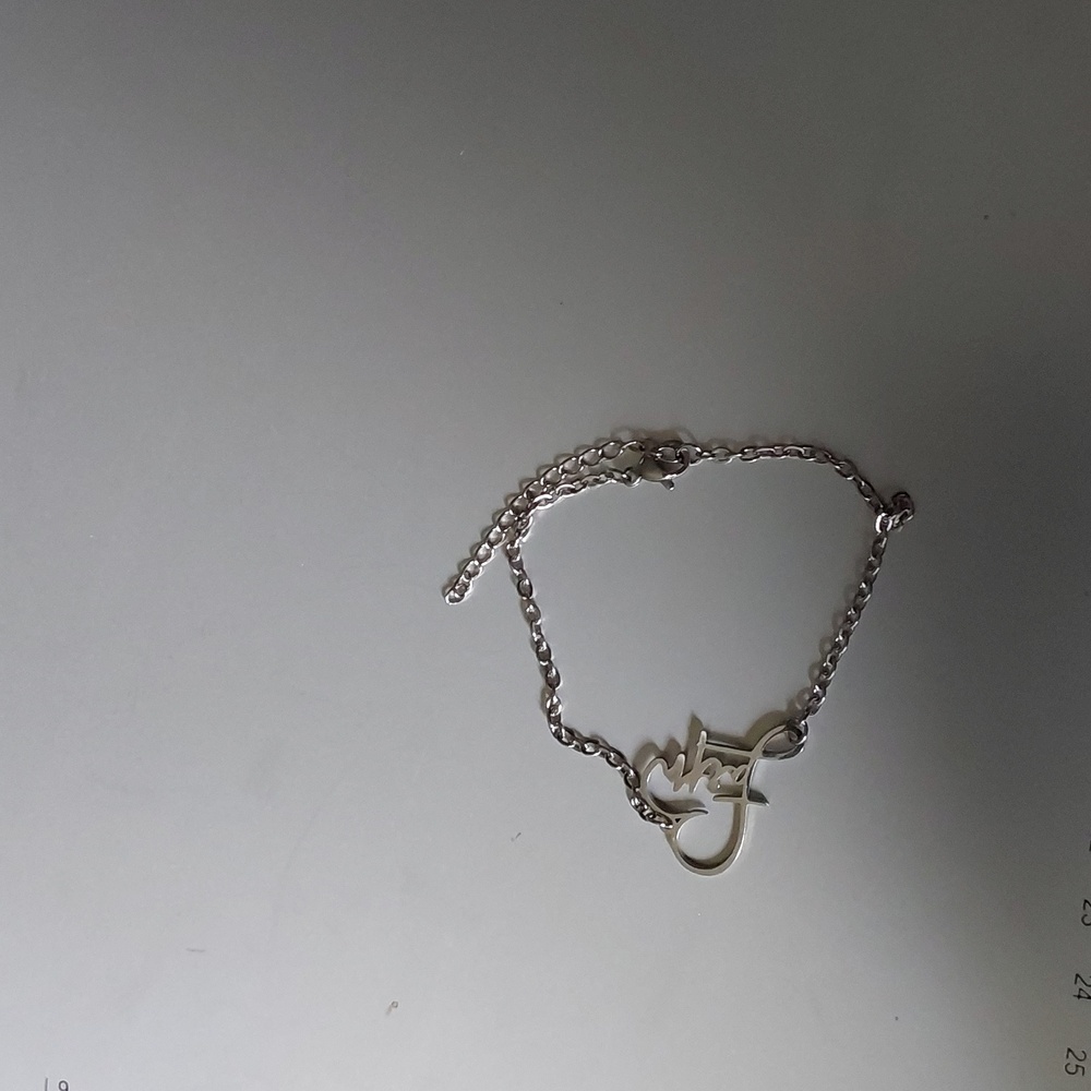 FAITH, Stainless steel Cross BRACELET/anklet 8 Inches